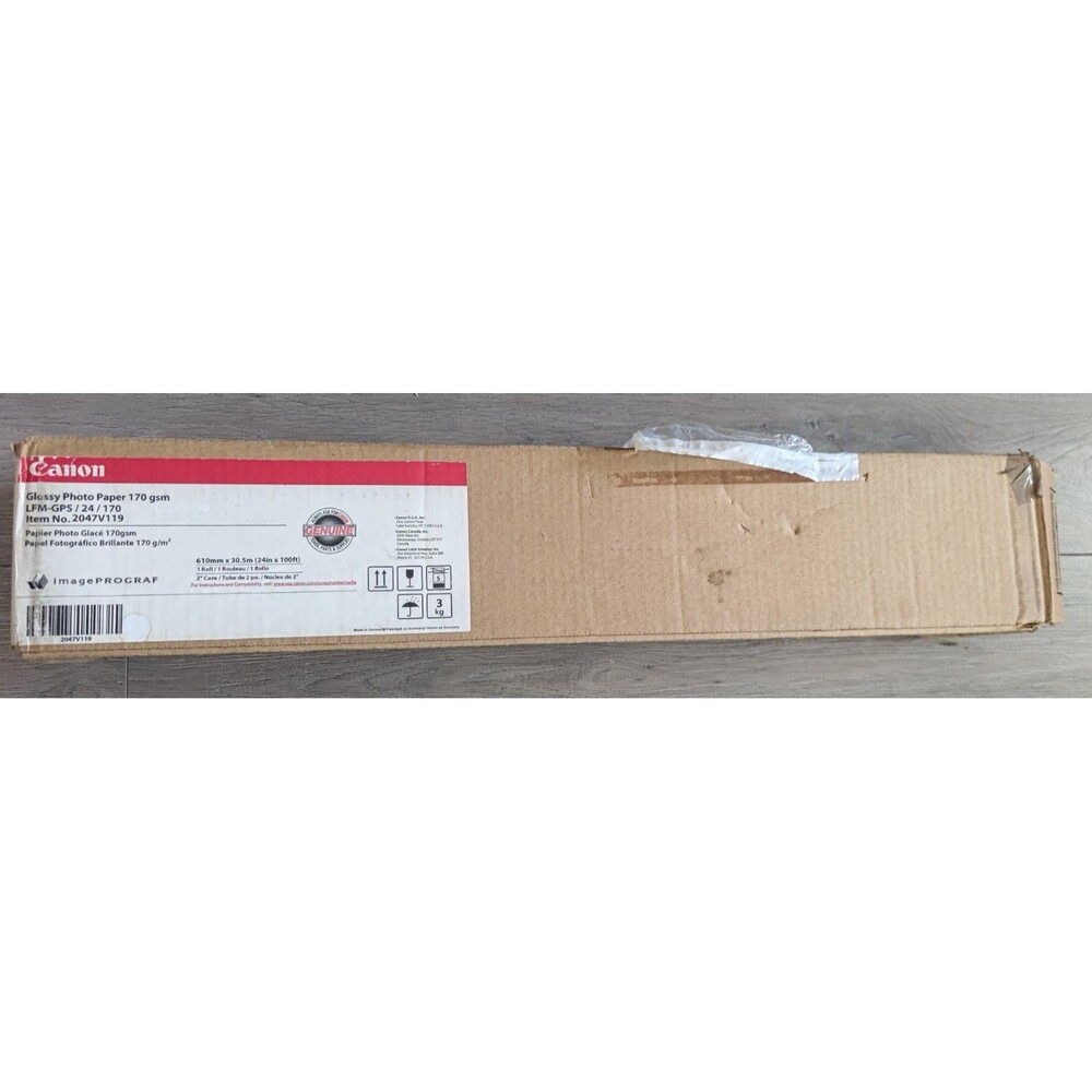 CANON GENUINE 2047V119 GLOSSY PHOTO PAPER 170 GSM 24IN X 100FT 2" CORE